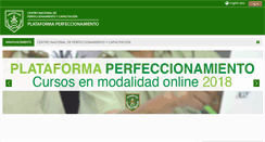 Desktop Screenshot of perfeccionamiento.carabineros.cl